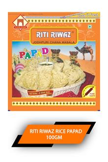 Riti Riwaz Rice Papad 100gm